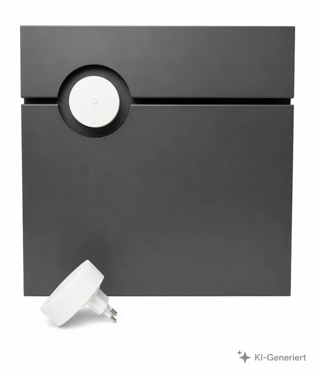 Briefkasten Letterman 6 mit Funkklingel Anthrazit (RAL7016) inkl. Gravur & LED-Licht