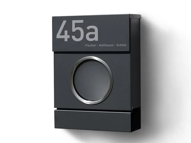 Briefkasten Letterman MB Anthrazit (RAL 7016) inkl. LED-Licht