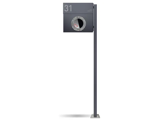 Standbriefkasten Letterman 1 Anthrazit (RAL 7016) inkl. LED Licht