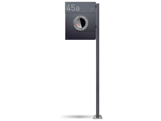 Standbriefkasten Letterman 2 Anthrazit (RAL 7016) inkl. LED Licht