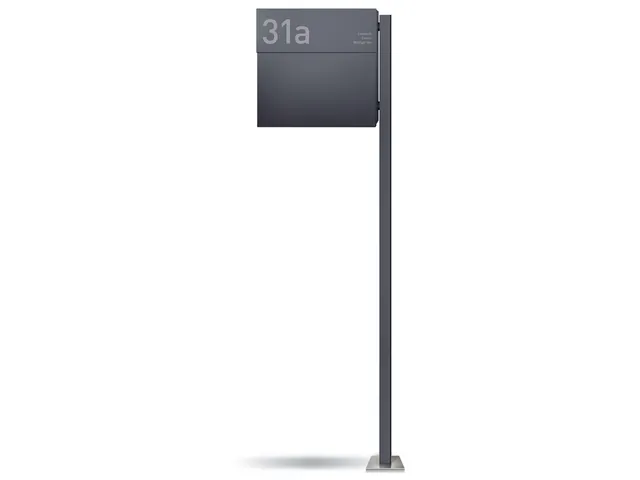 Standbriefkasten Letterman 4 Anthrazit (RAL 7016) inkl. LED Licht