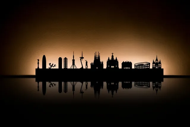 Skyline Städte Wanddekoration