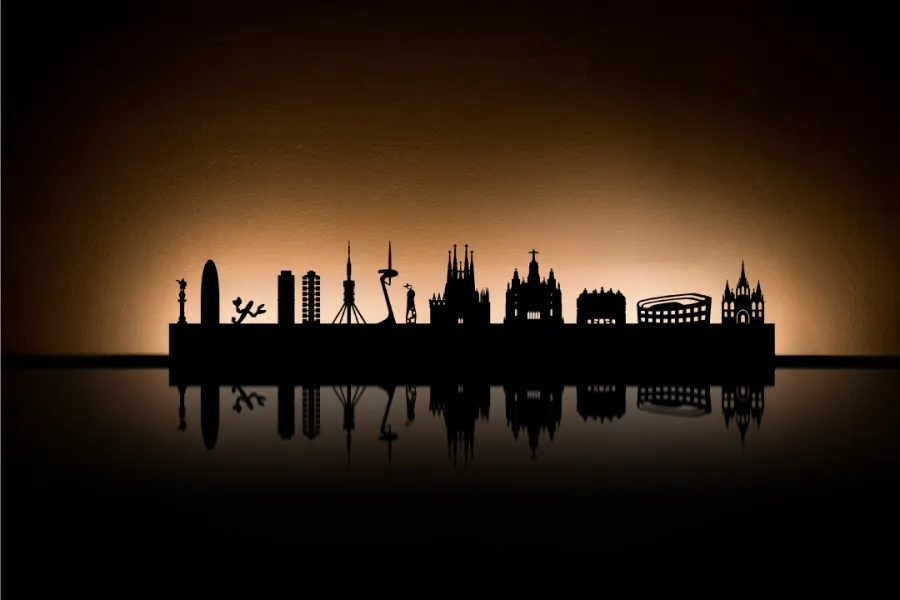 Skyline Städte Wanddekoration
