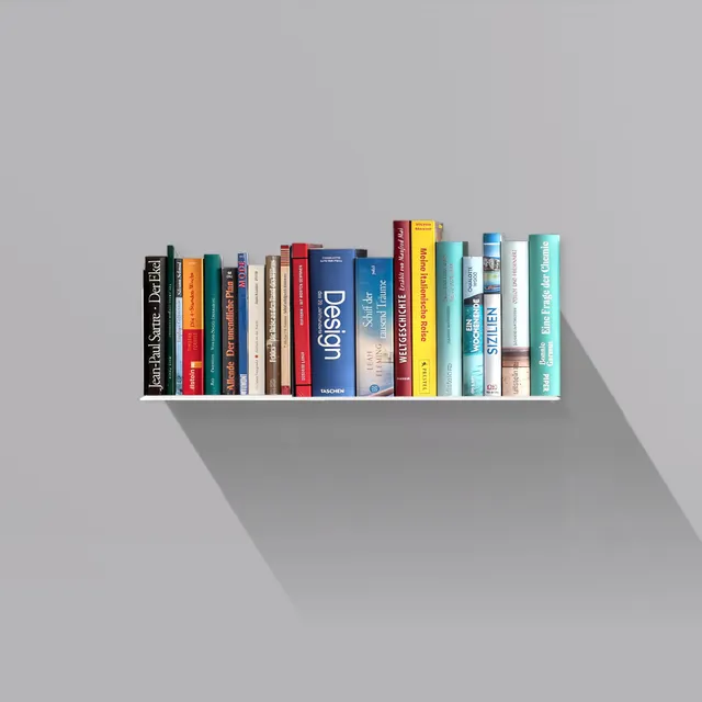 Booksbaum — Wandregal horizontal