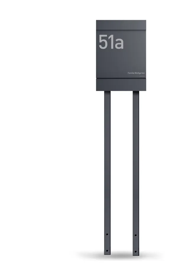 Doppel Standbriefkasten Letterman M inkl. LED-Licht